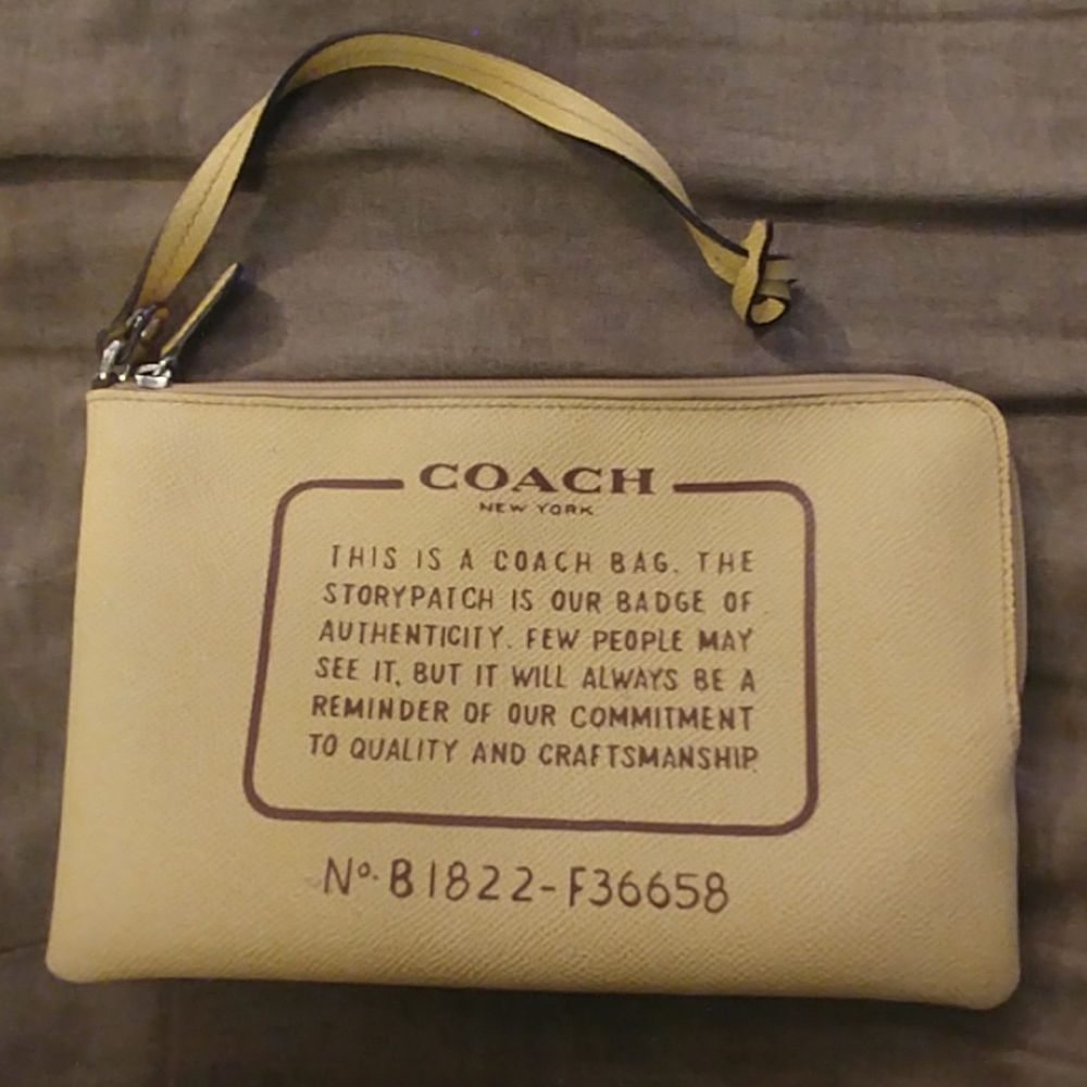 Coach City Tote removable pouch ONLY F36658